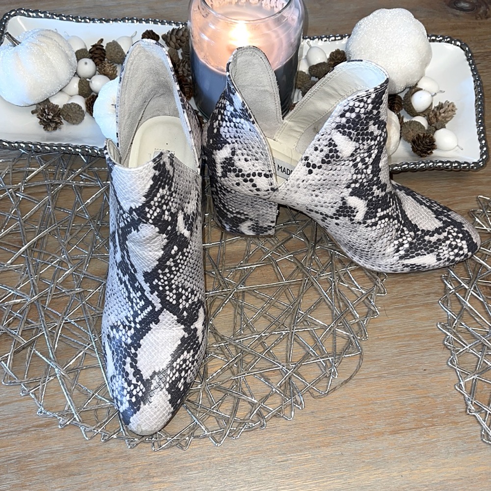 Steve Madden Snakeskin Booties